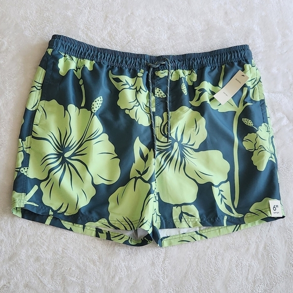 No Boundaries Other - 🌴 No Boundaries Men’s Tropical Swim Shorts – Size XL (40–42), NWT, 6” Inseam